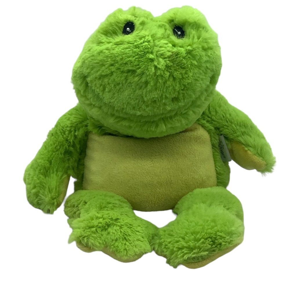 Cozy Hugs Warmies Microwavable Freezable Frog‎ Aromatherapy Wheat Lavender Plush